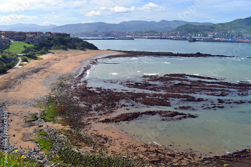 Arrigunaga beach in Getxo. ...