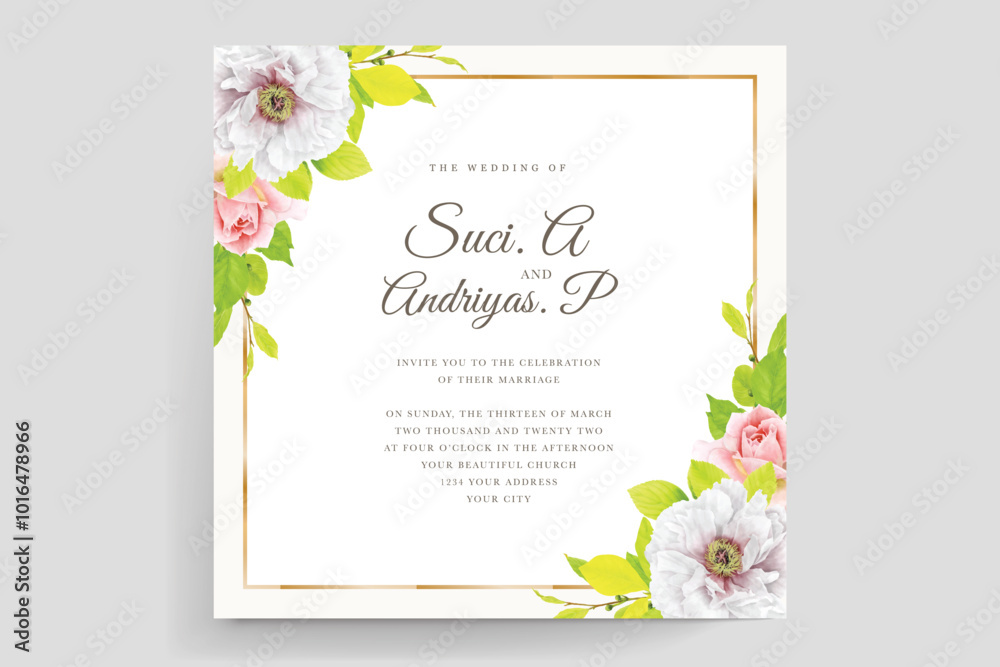 beautiful wedding floral ornament card design beautiful wedding floral ornament card design