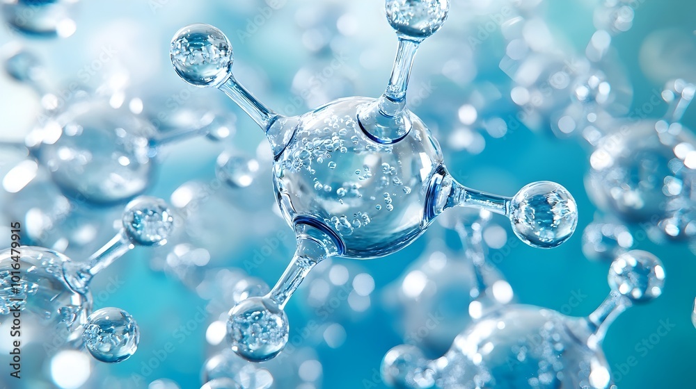 Captivating Microscopic Water Molecule Motion Showcasing Natural Energy and Life Within Captivating Microscopic Water Molecule Motion Showcasing Natural Energy and Life Within