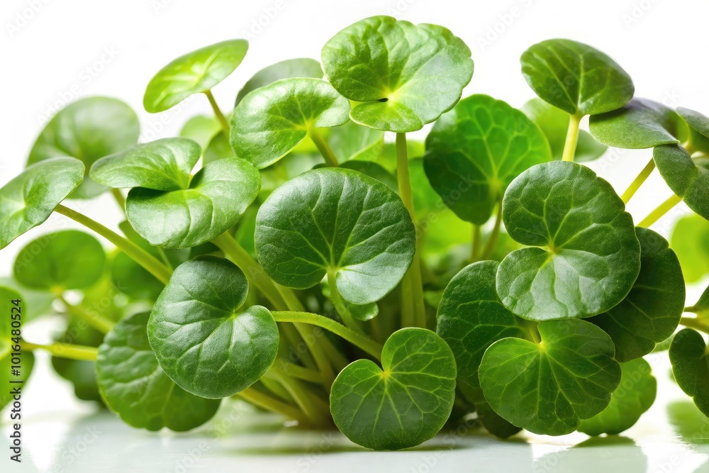 Brahmi herb displayed on a white background, perfect for natural remedies, Ayurvedic medicine, and herbal supplements to support wellness and cognitive health. Brahmi herb displayed on a white background, perfect for natural remedies, Ayurvedic medicine, and herbal supplements to support wellness and cognitive health.