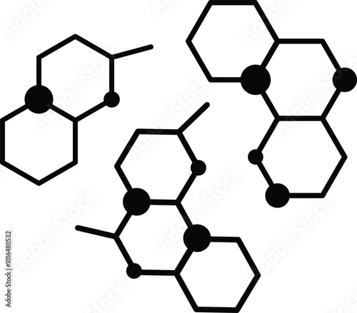 background with molecule
