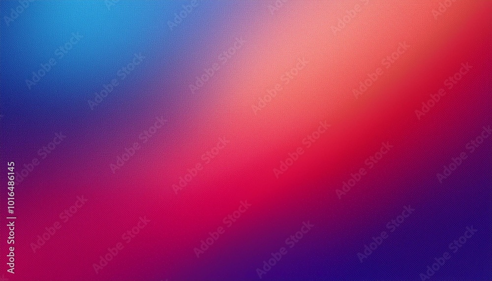 Grainy noisy background, abstract color gradient shape, vibrant glowing red pink blue noise texture banner design