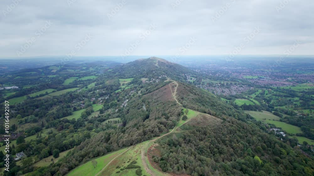 Amazing landscape of the Great Malvern, Famous tourist destination of South England
