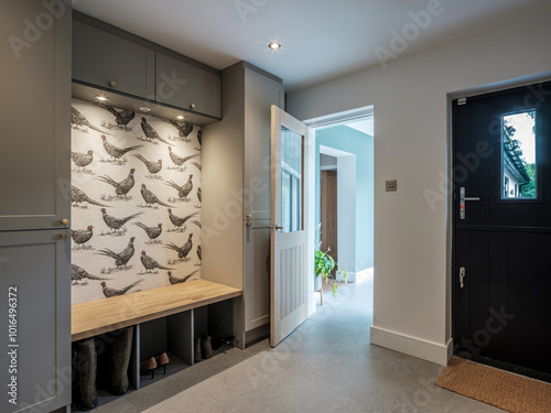 Luxury modern boot room