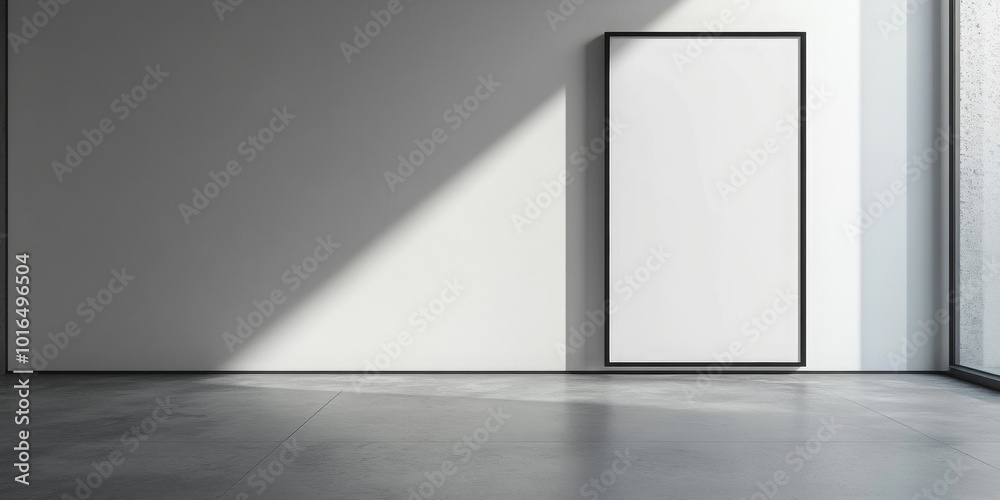 Prominent advertisement display on a clean white background, bold border framing smooth surface, ideal for text placement Prominent advertisement display on a clean white background, bold border framing smooth surface, ideal for text placement