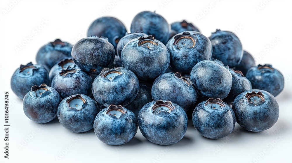 fresh blueberries scattered artistically against a clean white background showcasing their vibrant color and natural shine highlighting their appeal as a healthy food choice fresh blueberries scattered artistically against a clean white background showcasing their vibrant color and natural shine highlighting their appeal as a healthy food choice