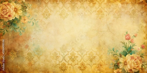 Soft hues blend in an abstract vintage illustration on aged paper, perfect for elegant designs and creative projects, evoking a timeless, artistic charm.