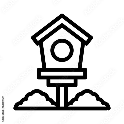 Birdhouse line icon