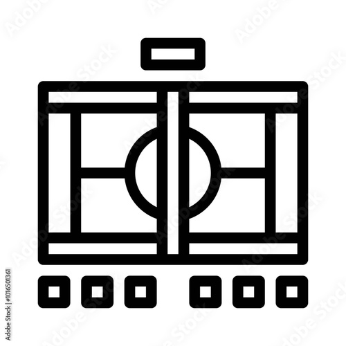 tennis court line icon