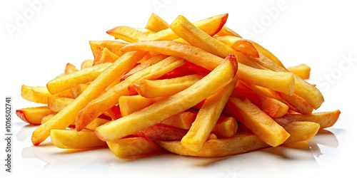 Vibrant French fries illustration ideal for food blogs, menus, and culinary designs, celebrating the joy of fast food culture and delightful eating experiences.