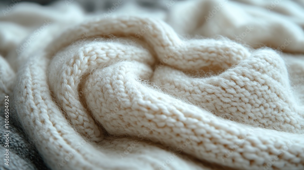 Fototapeta premium closeup of a soft wool texture,a soothing greige color palette embodying an aesthetic and minimalist style perfect for serene design backgrounds.illustration