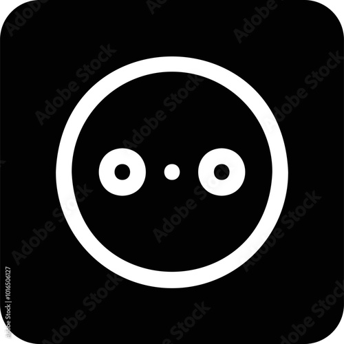 Simple vector icon socket