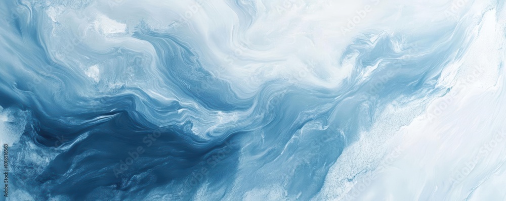 Light blue abstract texture with hints of wood patterns, evoking a sense of tranquility and depth, empty space for advertising