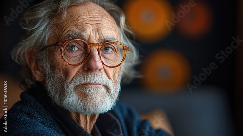 elderly man,a perplexed expression gazes at a wall calendar symbolizing the struggle,memory loss and cognitive decline associated,alzheimers and dementia.stock image