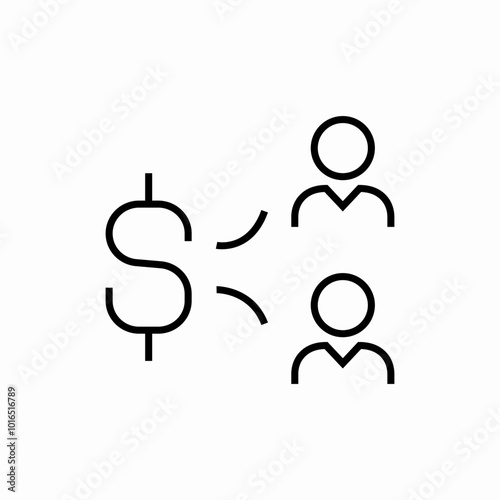 business connection icon sign vector