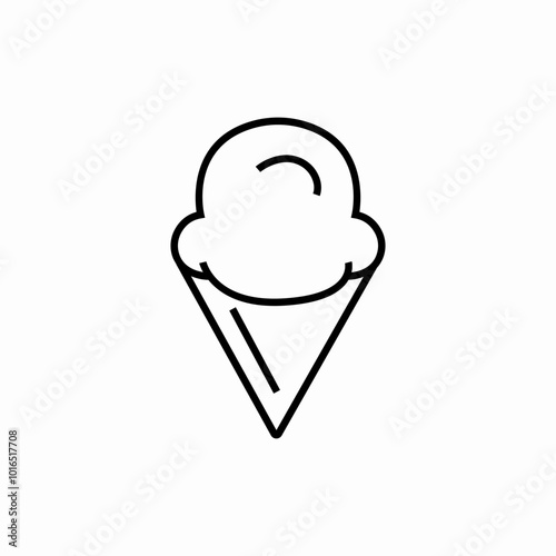 ice cream icon sign vector