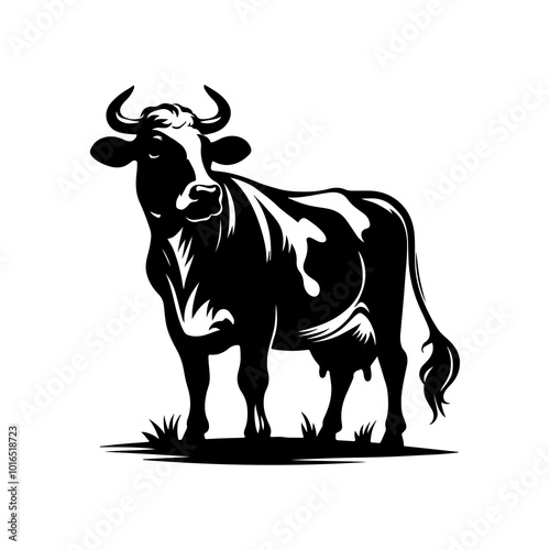 Cow Vector styl illustrator picture 2024