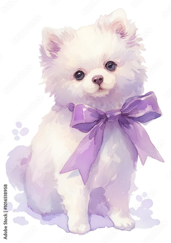 Purple coquette dog animal canine mammal.