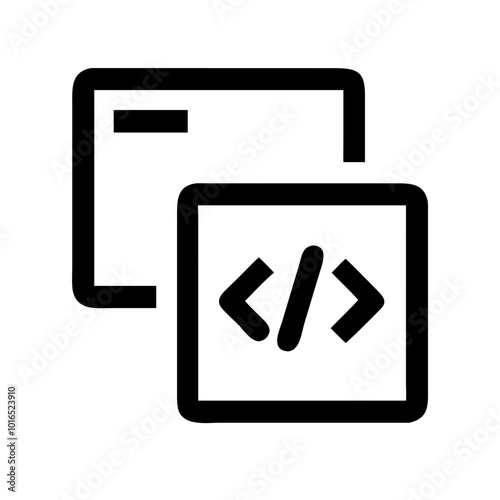 Code linting icon in modern design for code quality checks, isolated on white background
