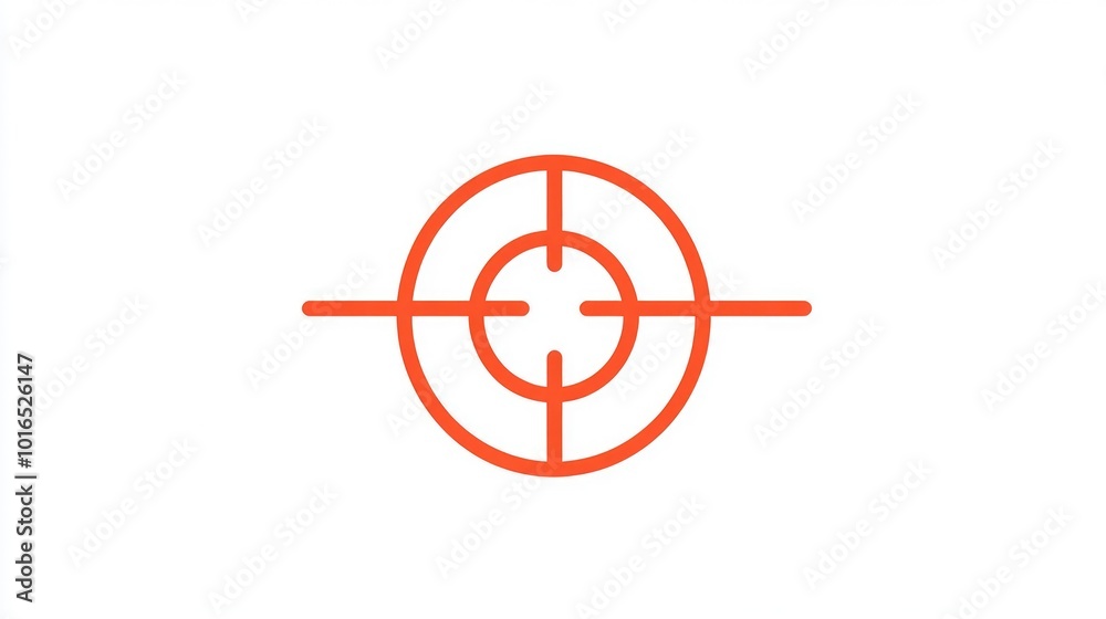 A simple icon of a crosshair symbol set against a white background, suitable for use in diagrams, presentations or illustrations. A simple icon of a crosshair symbol set against a white background, suitable for use in diagrams, presentations or illustrations.
