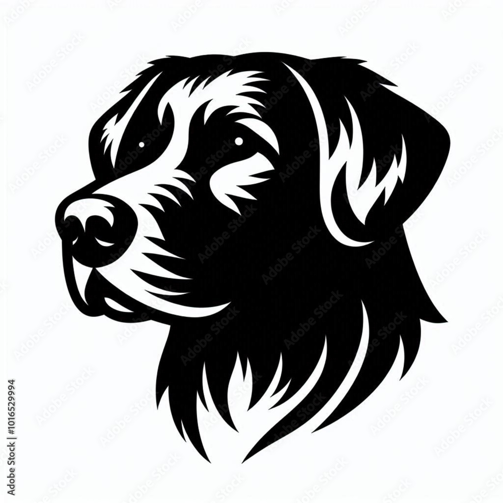Dog Silhouette Vector Image Black and White
Dog Silhouette Vector Image Black and White