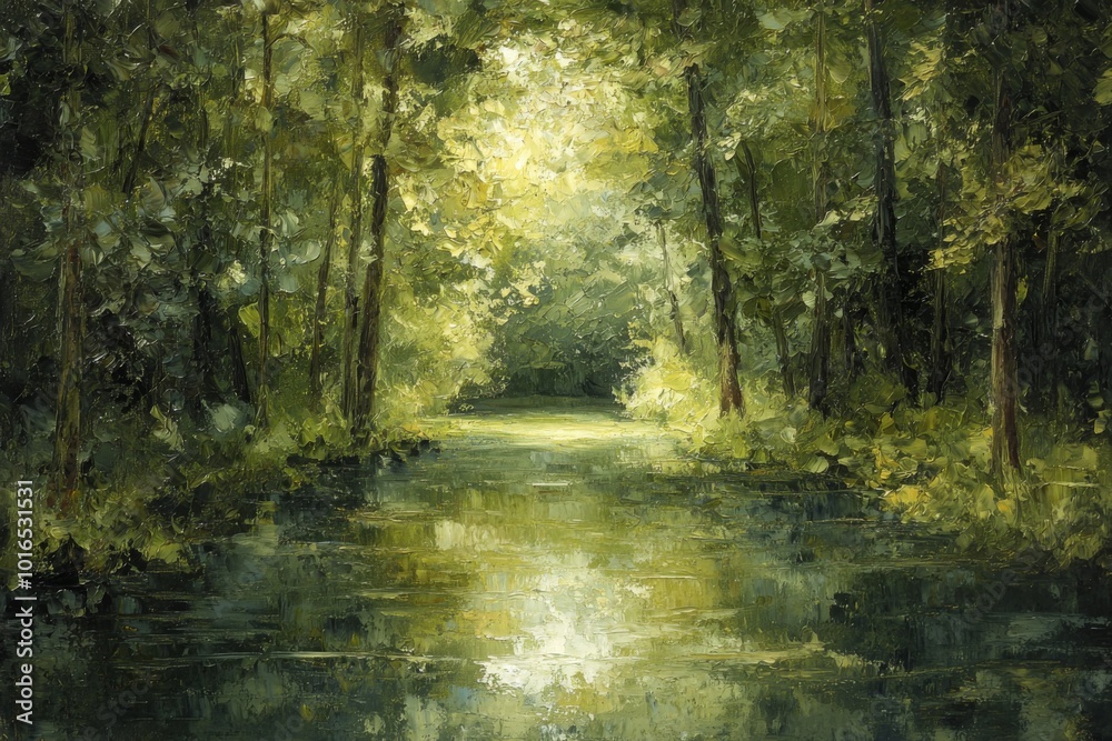 Obraz premium Abstract oil painting illustration background created with Generative AI