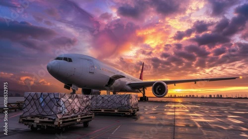 Wallpaper Mural video of parking planes and moving clouds Torontodigital.ca