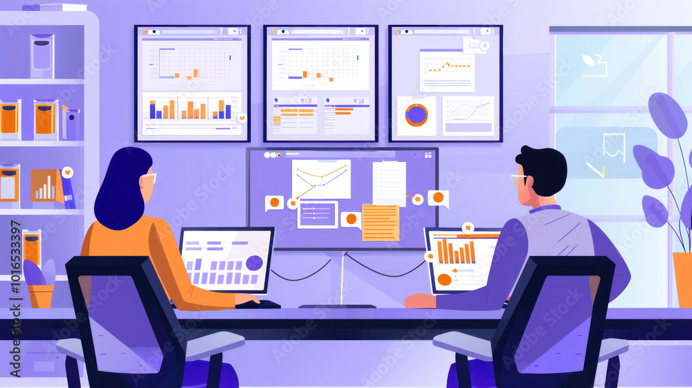 A productive remote team using a combination of digital tools to streamline workflows, track project milestones, and collaborate efficiently. A productive remote team using a combination of digital tools to streamline workflows, track project milestones, and collaborate efficiently.