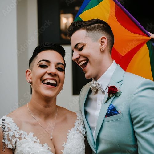 Beautiful Moment Between LGBTQ+ Partners | Wedding Day | Love And Happiness