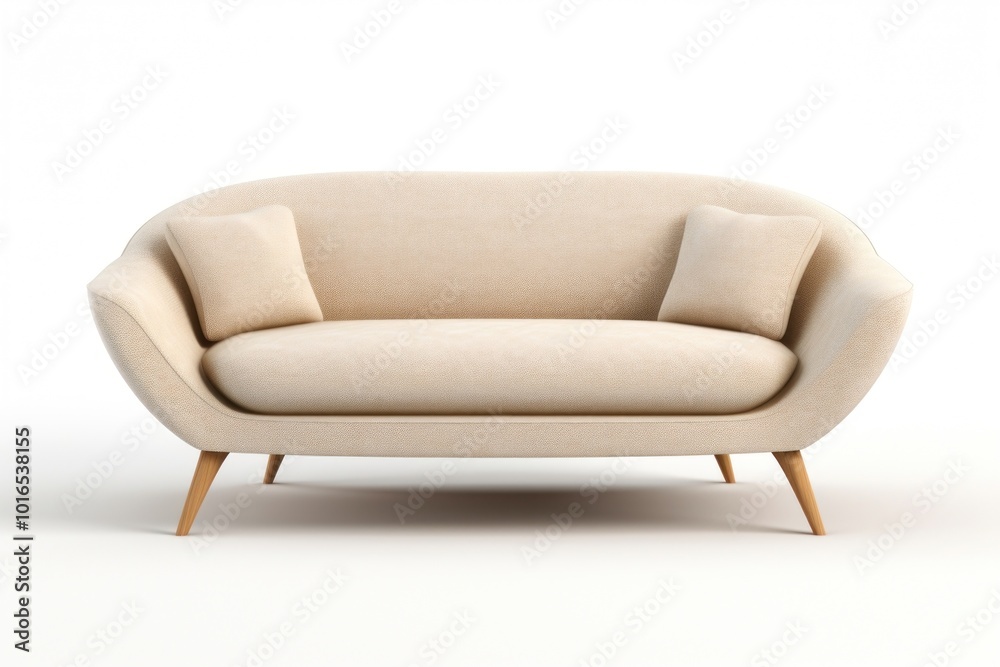 Fototapeta premium Furniture armchair sofa white background.