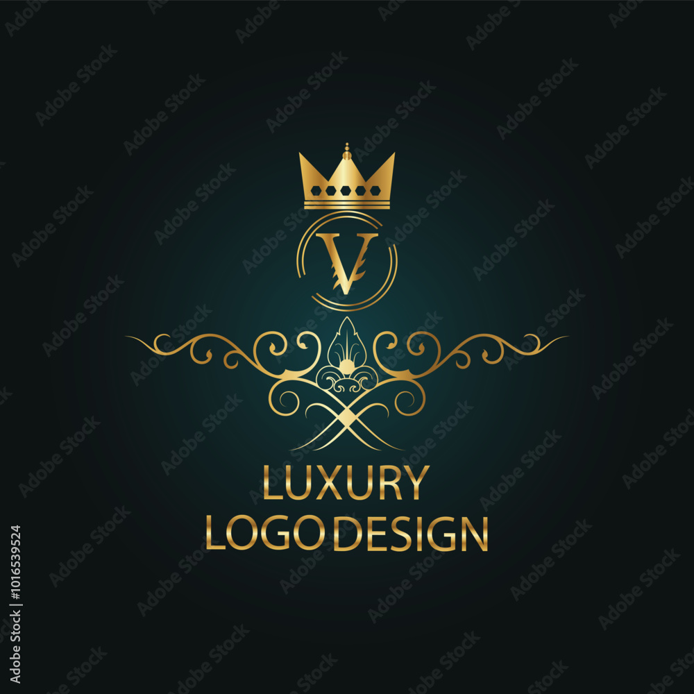 Web creative initial latter logo design with modern business vector template. luxury new logo design. creative isolated monogram logo design with golden color Web creative initial latter logo design with modern business vector template. luxury new logo design. creative isolated monogram logo design with golden color