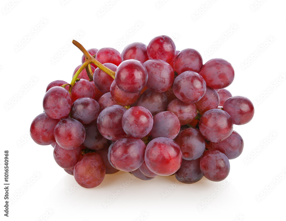 ed grapes , Red fruit white background. ed grapes , Red fruit white background.