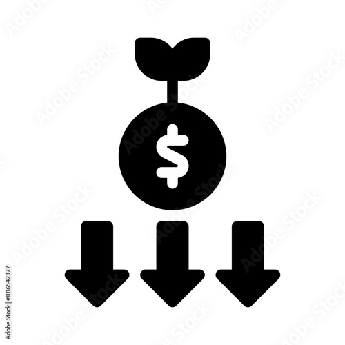 Icon Dividends With Style Glyph