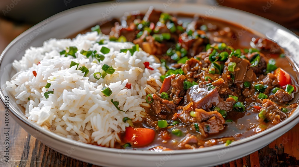 Delicious Beef Stew with Rice Delicious Beef Stew with Rice