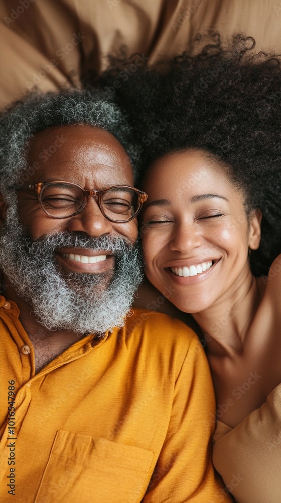 Joyful intergenerational portrait showcasing genuine smiles and natural hair textures. Close-up view captures warmth and connection between two individuals sharing a tender moment. Joyful intergenerational portrait showcasing genuine smiles and natural hair textures. Close-up view captures warmth and connection between two individuals sharing a tender moment.