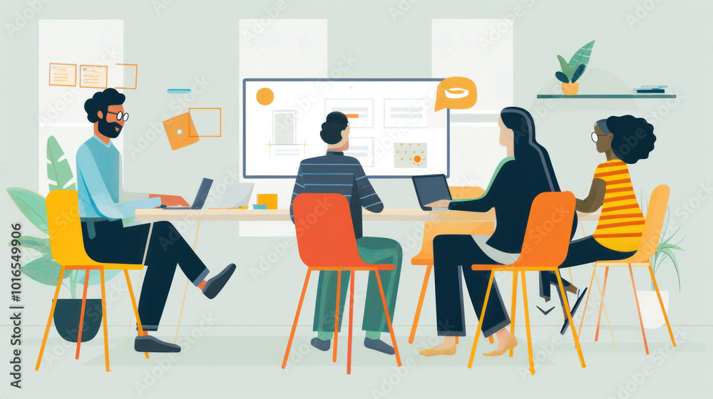 A remote team participating in a virtual team-building exercise, playing games and completing challenges to strengthen communication and collaboration. A remote team participating in a virtual team-building exercise, playing games and completing challenges to strengthen communication and collaboration.