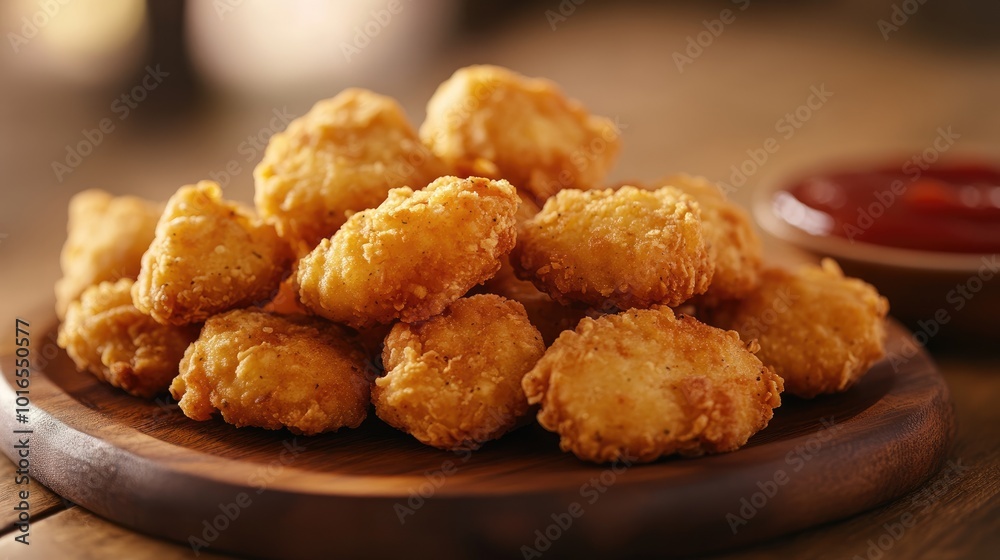 Delicious Chicken Nuggets Served Delicious Chicken Nuggets Served