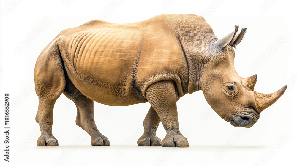 Fototapeta premium Rhinoceros The Large mammal