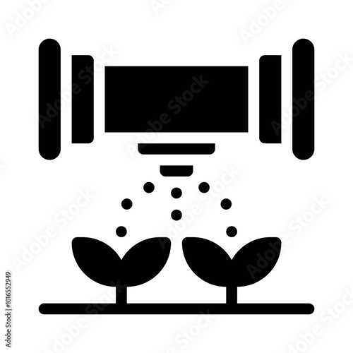 Plant Sprayer glyph icon