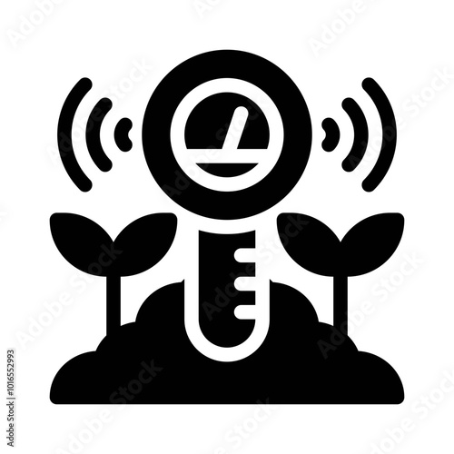 Soil Moisture glyph icon
