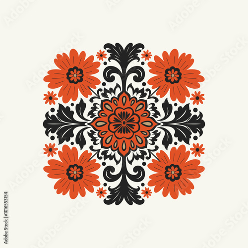 Abstract folk nordic art posters template. Modern trendy minimal style. Hand drawn design for wallpaper, wall decor, print, postcard, cover, template, banner.