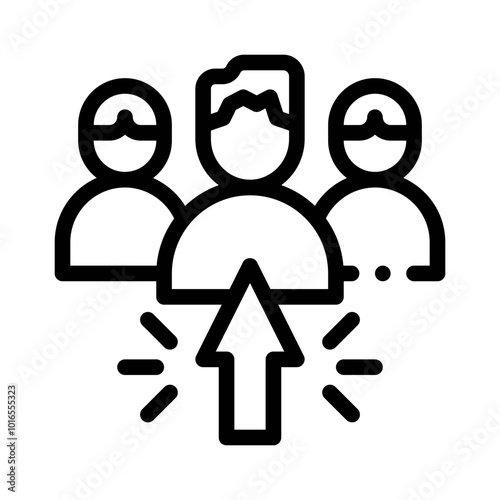 Group Candidates line icon