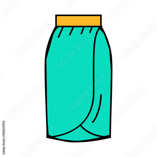 sarong skirt line icon vector. sarong skirt sign. isolated symbol illustration
