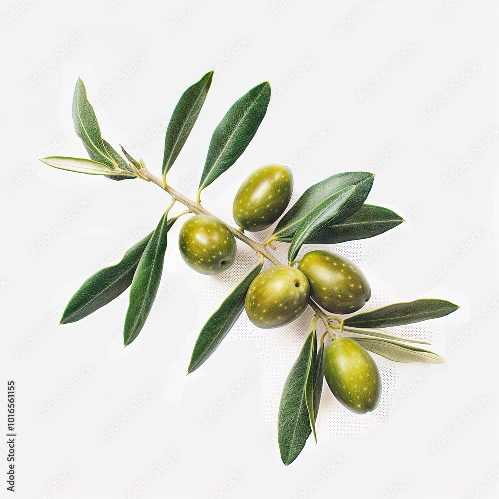 Obraz premium Olive Against a Transparent Canvas isolated 