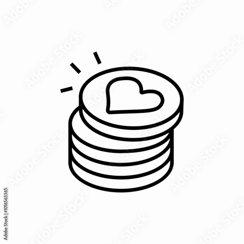 donation charity volunteer icon sign vector