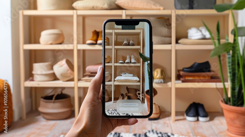 A shoppable Instagram post displaying a curated product collection, allowing customers to browse and purchase items directly through the app. photo