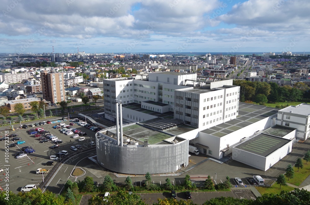 Obraz premium 苫小牧市を展望