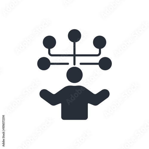 dilemma icon. vector.Editable stroke.linear style sign for use web design,logo.Symbol illustration.