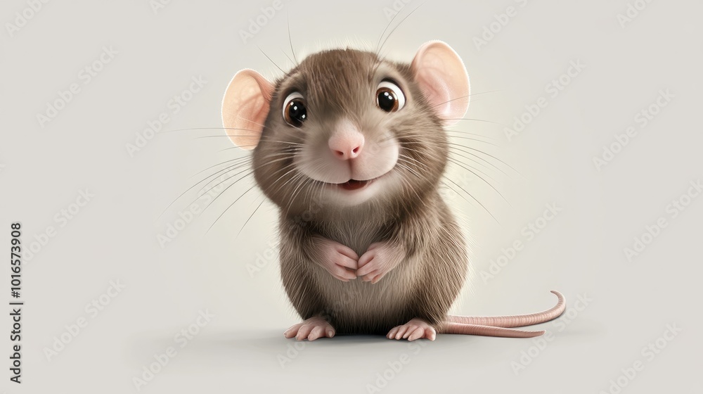 Whimsical cartoon-style rat with a curious expression, perfect for educational or fun designs. PNG clipart isolated on a transparent background. Whimsical cartoon-style rat with a curious expression, perfect for educational or fun designs. PNG clipart isolated on a transparent background.