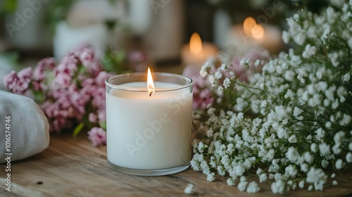 Elegant funeral flyer with candles and heartfelt messages of remembrance